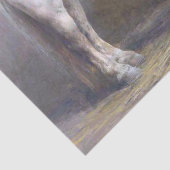 安定したヴィンテージ分離の白フランスの馬 薄葉紙 (詳細)