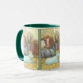 安定した信号器のマグの神聖な夜出生動物 マグカップ (正面左)