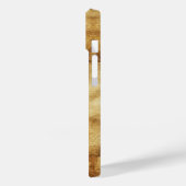 安定した茶色の羊皮紙モノグラムの英国馬 Case-Mate iPhoneケース (裏面 / 左)