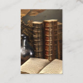 安定した革のカバーに古い風化された本 名刺 (正面)