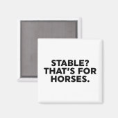 安定した?それは馬のためだ。 マグネット (正面/裏面)