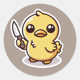 安定性:かわいいダック ラウンドシール