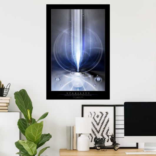 安定性 ポスター (ホームオフィス)