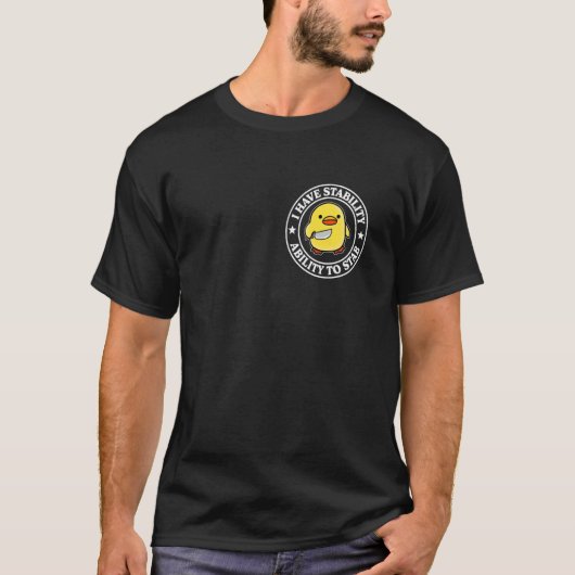 安定感があって刺せる面白いジョーク サラシック Tシャツ (正面)