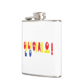 安寧八瀬代!韓国こんにちは!안녕하세요ハングル文字 フラスク (左)