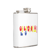 安寧八瀬代!韓国こんにちは!안녕하세요ハングル文字 フラスク (右)