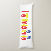 安寧八瀬代!韓国こんにちは!안녕하세요ハングル文字 ボディピロー (裏面 (縦))