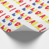 安寧八瀬代!韓国こんにちは!안녕하세요ハングル文字 ラッピングペーパー (角)