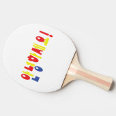 安寧八瀬代!韓国こんにちは!안녕하세요ハングル文字 卓球ラケット (横)