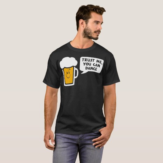 安心してビールを踊れる Tシャツ (正面フル)
