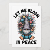 安心して開花する 招待状 (正面/裏面)