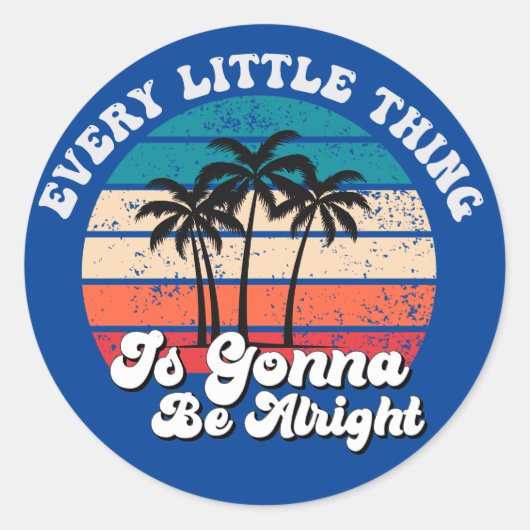 安心の糸：「小さなことすべて」 ラウンドシール (正面)