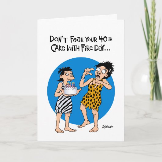 安心40thバースデーカード カード (正面)