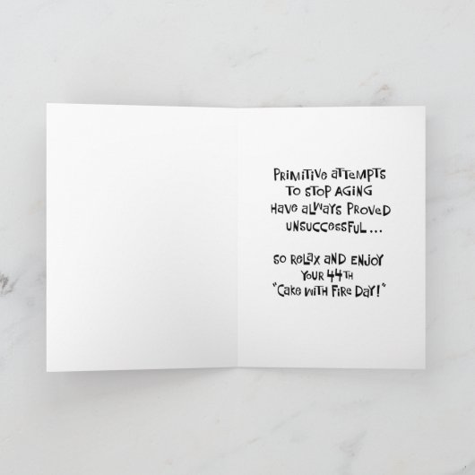 安心44誕生日 カード (内部)