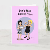 安心55誕生日 カード (正面)