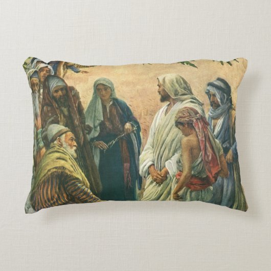 安息日に働く、伝統的な宗教 アクセントクッション (正面)