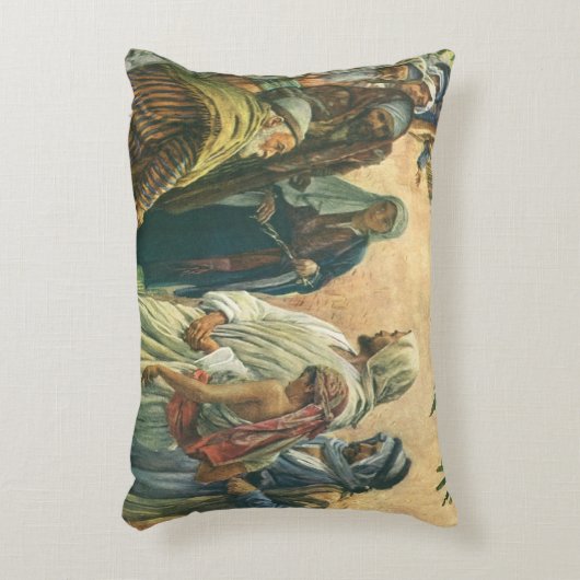 安息日に働く、伝統的な宗教 アクセントクッション (正面(垂直))