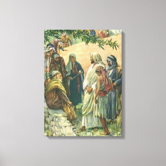 安息日に働く、伝統的な宗教 キャンバスプリント (正面)