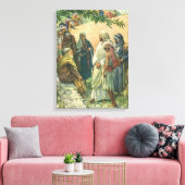 安息日の作業，ヴィンテージ宗教 キャンバスプリント (インサイチュ (リビング))