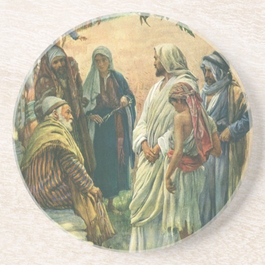 安息日の作業，ヴィンテージ宗教 コースター (正面)