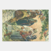 安息日の作業,ヴィンテージ宗教 ラッピングペーパーシート (正面)