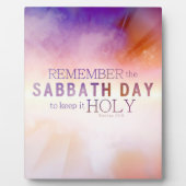 安息日の十戒を覚えなさい フォトプラーク (正面)