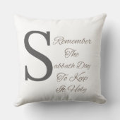 安息日クリスチャンを思い出感動的す クッション (裏面)