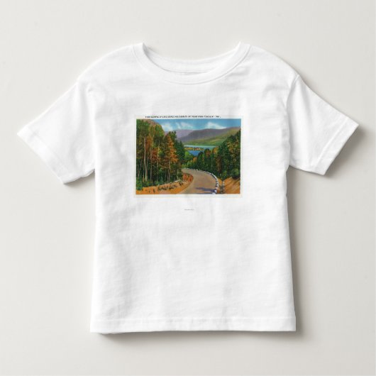 安息日日ポイントの舌Mtの道の眺め トドラーTシャツ (正面)