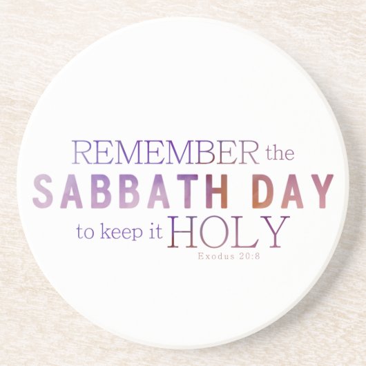 安息日日10の命令のコースターを覚えて下さい コースター (正面)