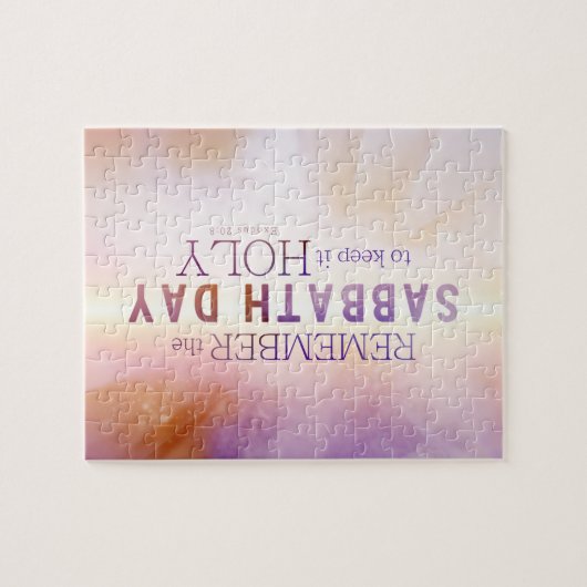 安息日日10の命令のパズルを覚えて下さい ジグソーパズル (横)