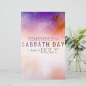 安息日日8x10のポスター/文房具を覚えて下さい 便箋 (スタンド正面)