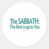 安息残りはあなた次第だ ラウンドシール (正面)