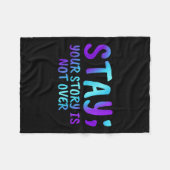 安房自殺防止以上の話ではない フリースブランケット (正面(横))