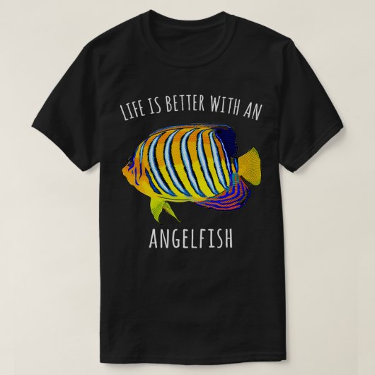 安楽魚の方が人生おもしろいだ Tシャツ (デザイン正面)