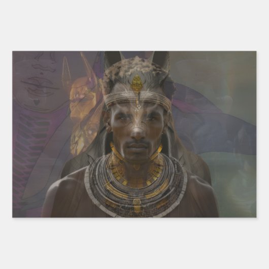 安符の多くの症状 ラッピングペーパーシート (正面3)