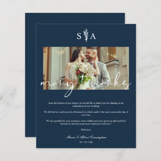 安結婚い植物イニシャル多く (正面/裏面)