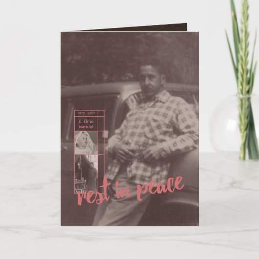 安葬招待状 招待状 (正面)