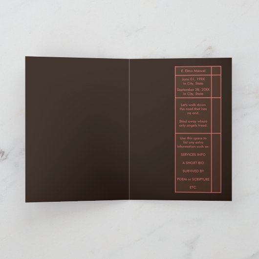 安葬招待状 招待状 (内部)