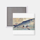 安藤ストライプの博重浮世絵 マグネット (正面/裏面)