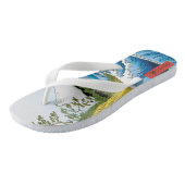 安藤広重の駿河国薩田の海 ビーチサンダル (アングル)