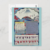 安藤・広重による目録 ポストカード (正面/裏面)