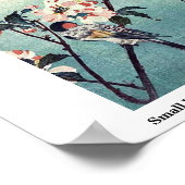 安藤・広重の枝に小鳥 ポスター (角)