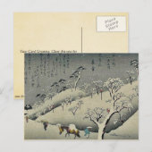 安藤・広重の飛鳥山の残雪 ポストカード (正面/裏面)