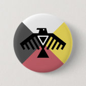 安西那阿部 缶バッジ (正面)