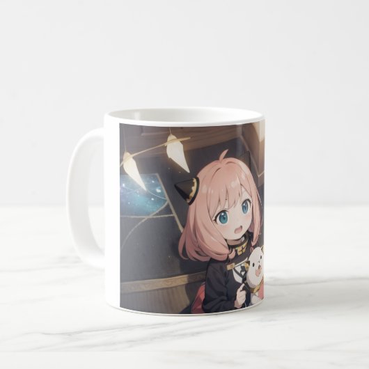 安谷パーソナライズされたマグカップ コーヒーマグカップ (正面左)