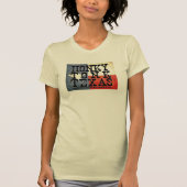 安酒場のテキサス州のヴィンテージの旗 Tシャツ (正面)