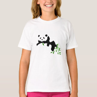 安静にパンダ。 Tシャツ