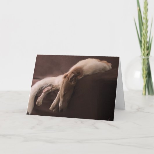 安静のボルゾイ 案内状 (正面)