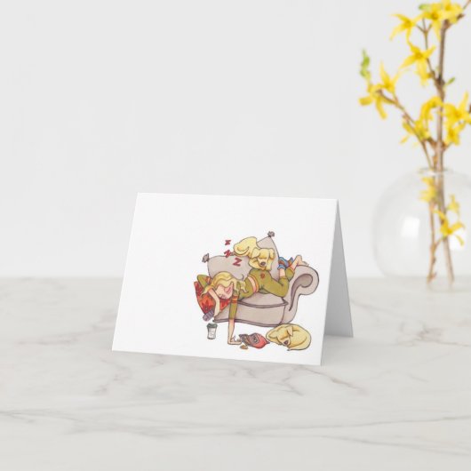 安静女子奨励金 カード (黄色い花)