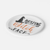 安静性魔女顔 ペーパープレート (アングル)